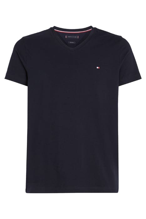 CORE STRETCH SLIM FIT V-NECK T-SHIRT DESERT SKY BLUE 3