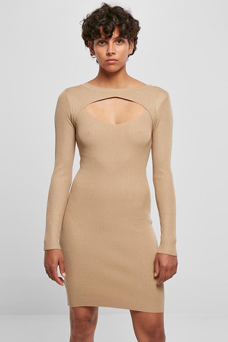 LADIES CUT OUT DRESS UNIONBEIGE 1