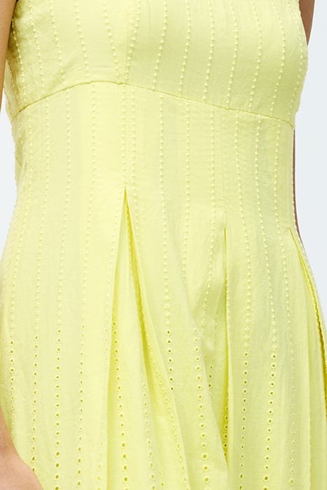BRODERIE STRAP DRESS M SS25 SZ18 LEMON GELATO 4