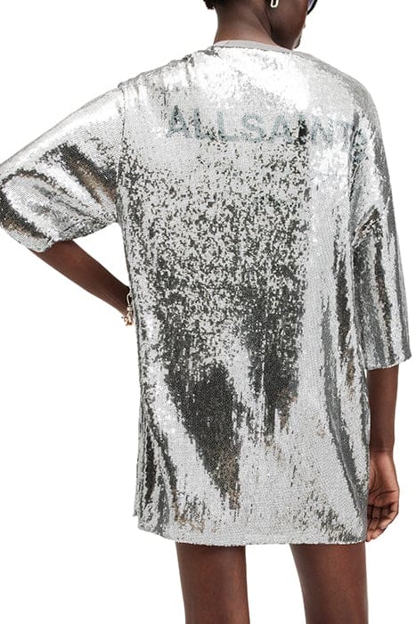 OPAL LOGO DRESS SILVER/BLACK 2