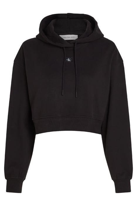 WOVEN LABEL HOODIE CK BLACK 4