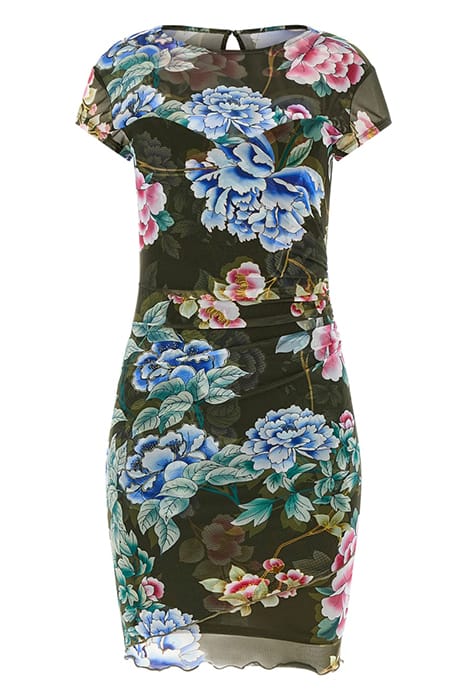 guess green floral dress $108 Guess Women's Green Floral Print Veronica Chiffon Dress Size US S