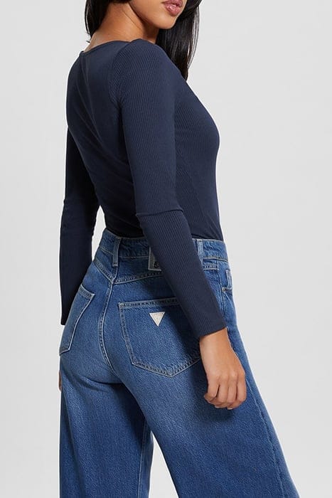 GUESS ECO LS KARLEE JEWEL BTN BLACKENED BLUE 2