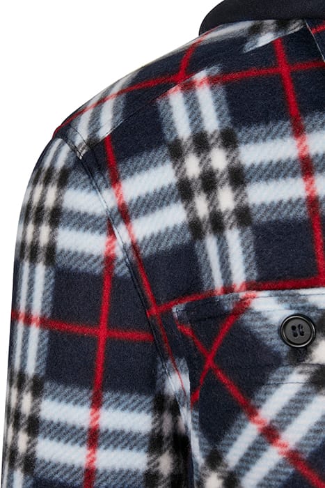HOODED POLAR FLEECE OVERSHIRT MIDNIGHTNAVY/RED 9
