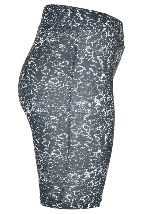 LADIES AOP CYCLE SHORTS BLACK/WHITE 7