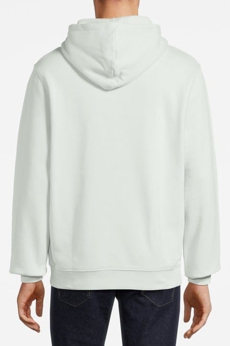 EMBROIDERED HOODIE LOWLAND BLUE/ WHITE 2
