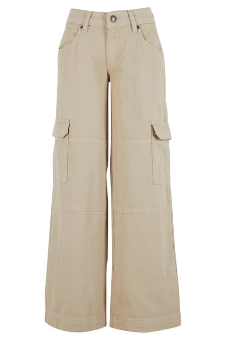 LADIES LOW WAIST CARGO DENIM OFFWHITE RAW 4