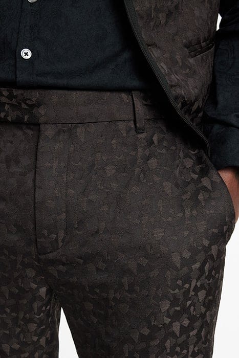 SLIM FIT PANTS WITH WELT HIP POCKET AND EXTENDED WAISTBAND T 3