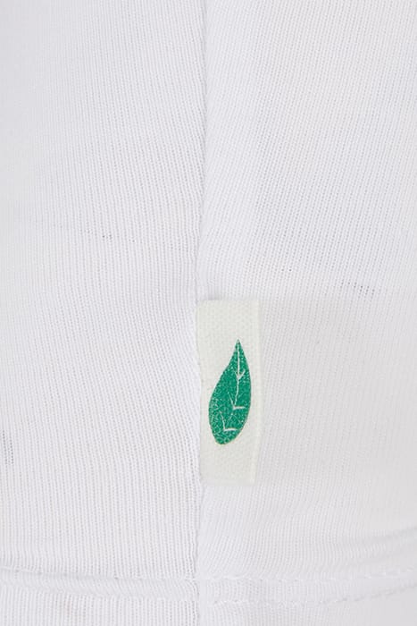 LADIES STRETCH JERSEY CROPPED TEE WHITE/HORIZONBLUE 9