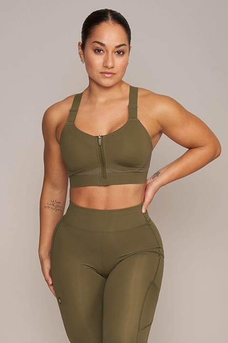 GEENA - WOMEN'S HIGH SUPPORT BRA OLIVE 1