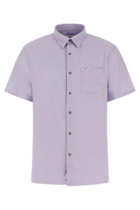 GUESS ECO SS COLLIN SHIRT LILAC THISTLE 1