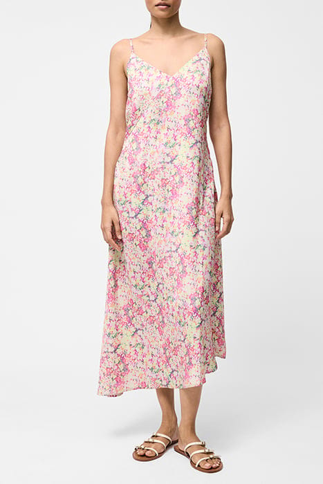 DONNA ASYMMETRIC DRESS SZ18 STRAWBERRY SHAK 1