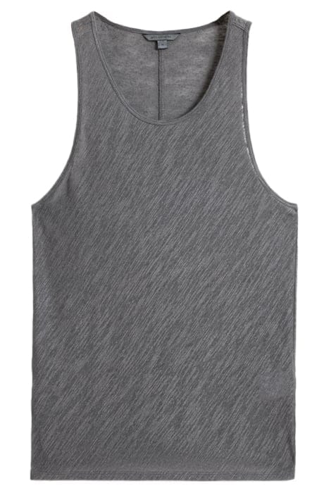 BROOME SLIM FIT LINEN TANK TOP SEAL GREY 2