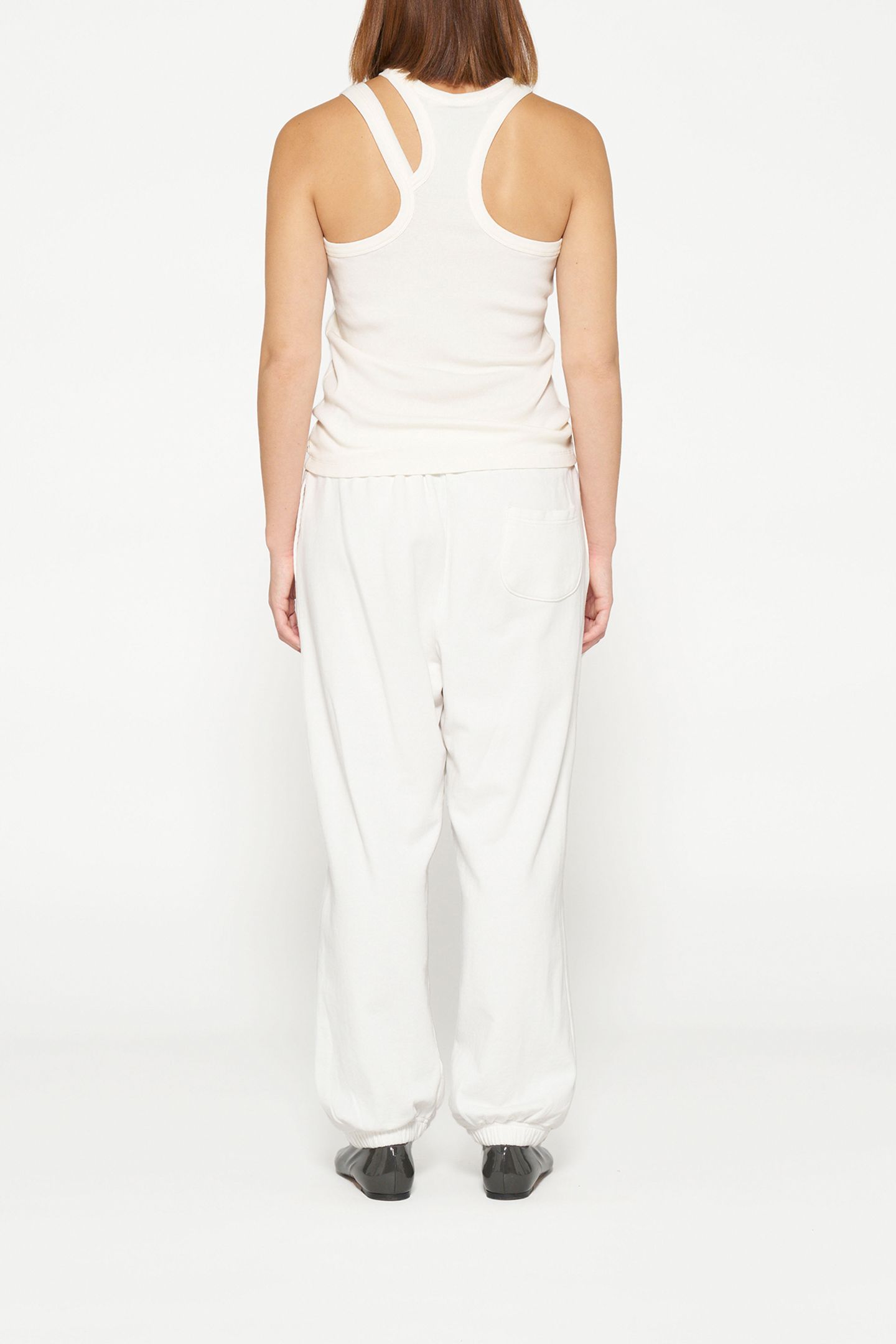 CUT OUT TANK TOP RIB ECRU 2