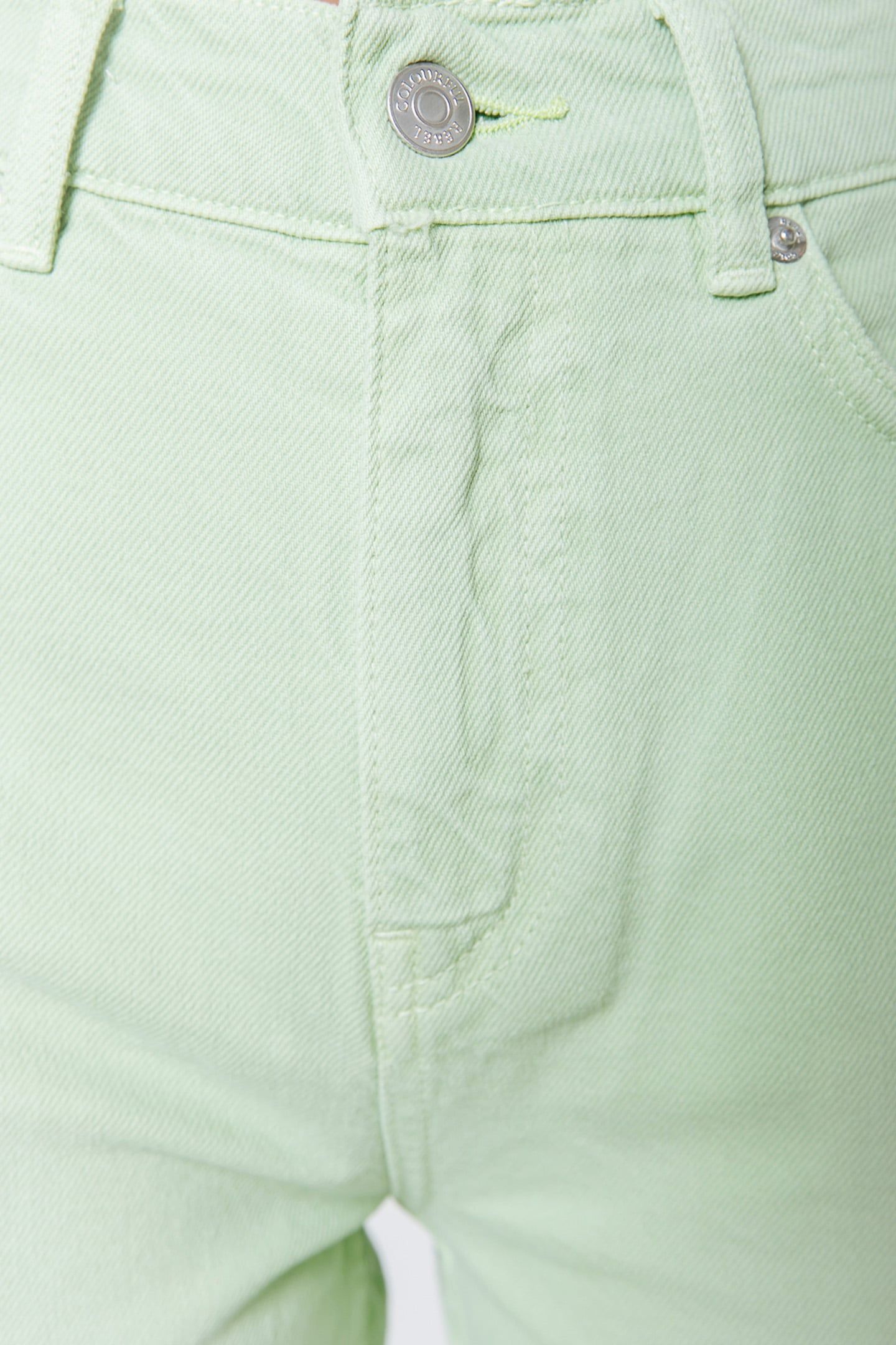 JONES MID RISE STRAIGHT LEG PANTS BRIGHT GREEN 7