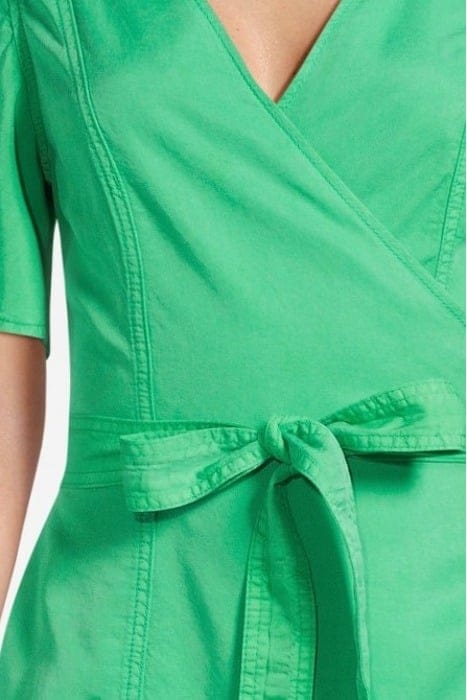 WRAP DRESS BREEZY TENCEL ISLAND GREEN 4