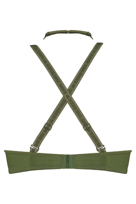 QUEEN BEE OLIVE GREEN PUSH UP BRA 4