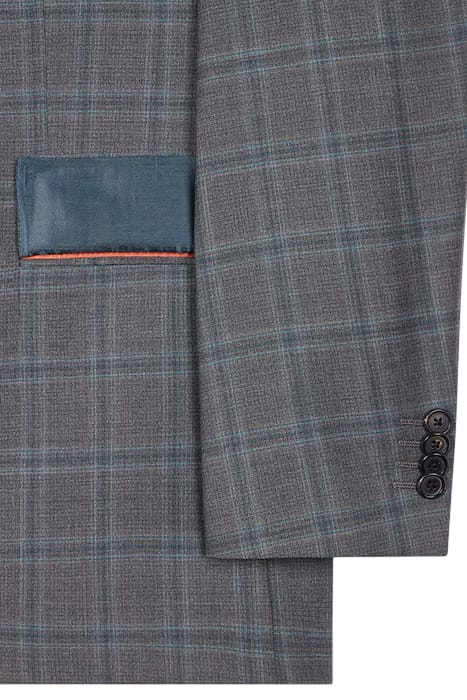 GENTS TAILORED FIT 2 BUTTON SUIT GREY 4