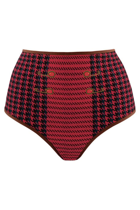 ARASAID RED PIED DE POULE BRIEFS 3