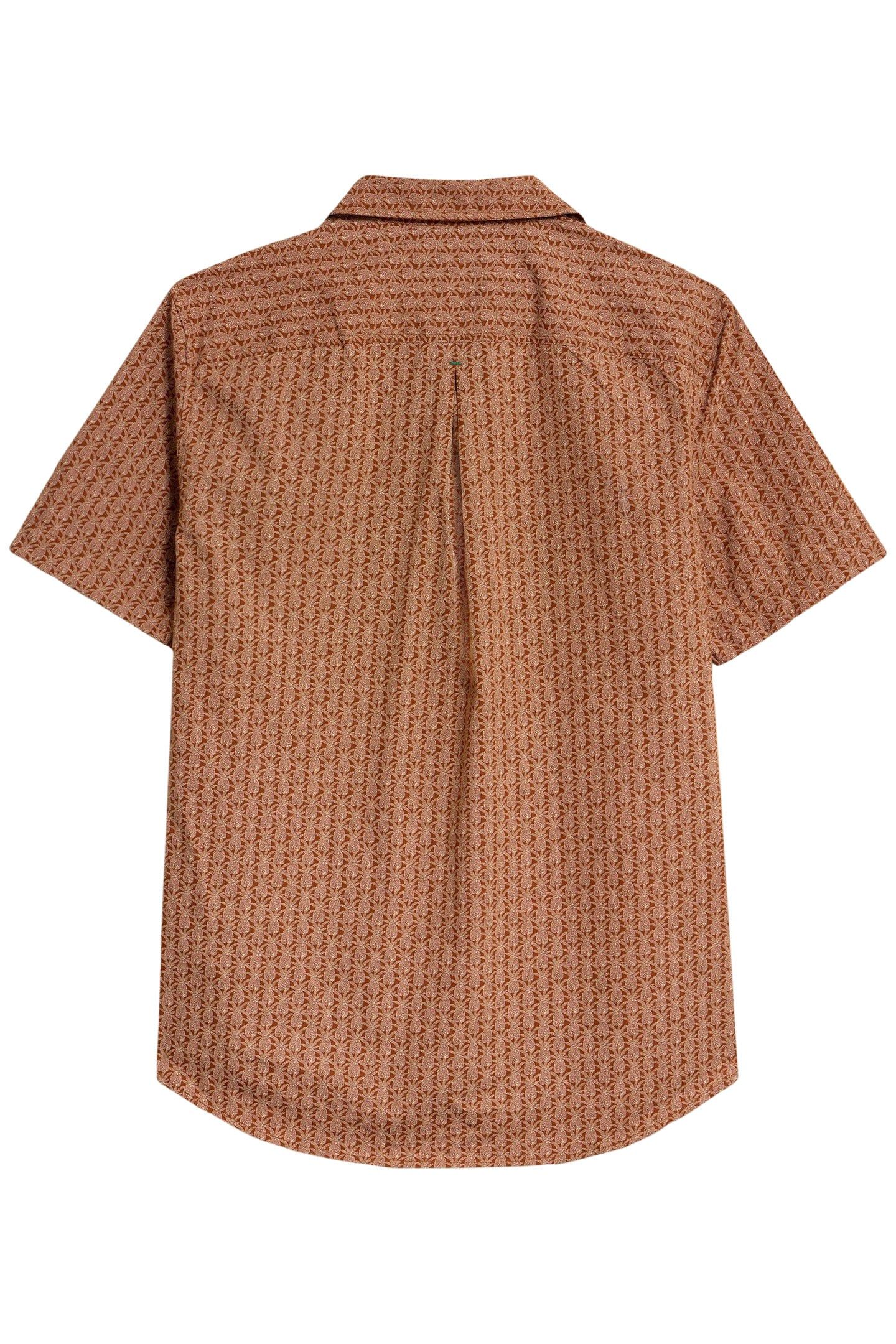 GEO PINEAPPLE PRINTED SS SHIRT ORANGE PRINT 5