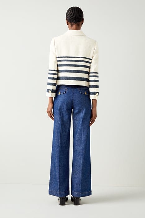 BELLMER TWEED JACKET CREAM/NAVY 2