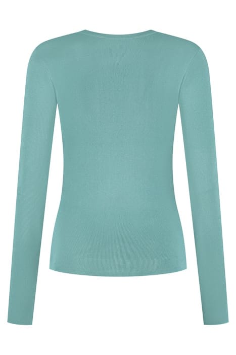 JOLIE TOP LS ROUND NECK DEEP OCEAN GREEN 2