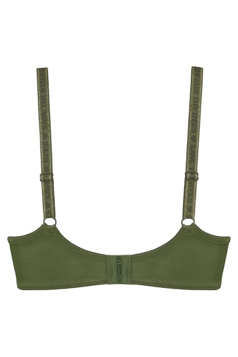 QUEEN BEE OLIVE GREEN BALCONY BRA 4