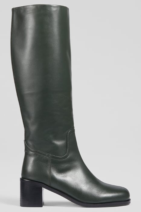 CLAUDE ROUNDED BOOTS KHAKI 1