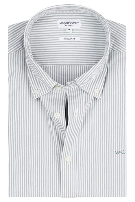 STRIPED POPLIN SHIRT LIGHT OLIVE 6