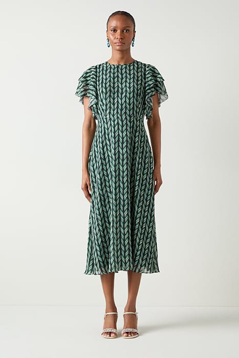 AGNES RIBBON MIDI DRESS BLUE 1