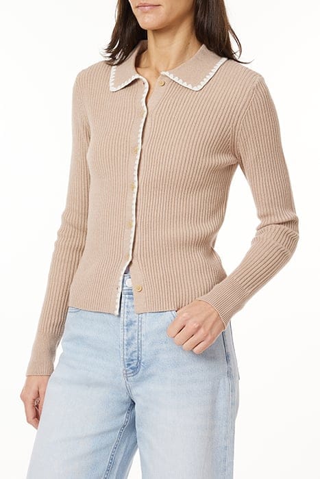 SWEATER CARDIGAN OATMEAL HEATHER 5