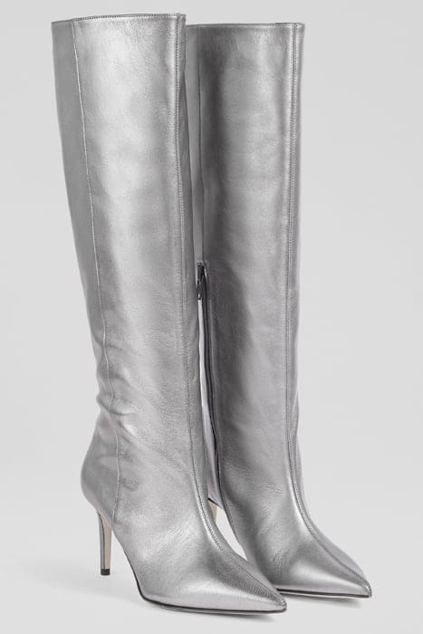 ASTRID POINTED BOOTS PEWTER 2