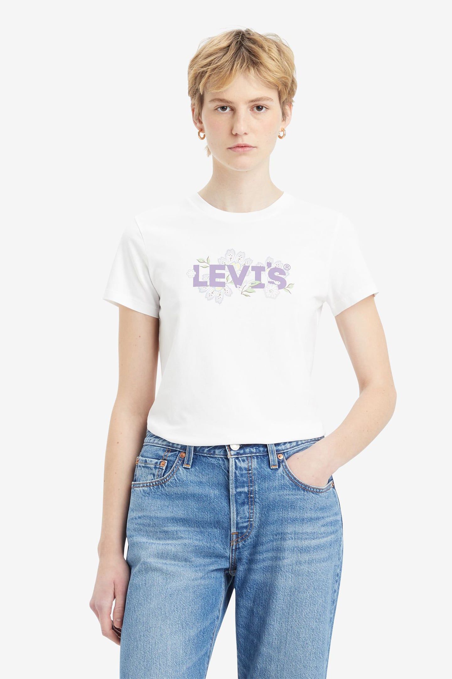 THE PERFECT TEE JANEESAH FLORAL HL BRIGH 1