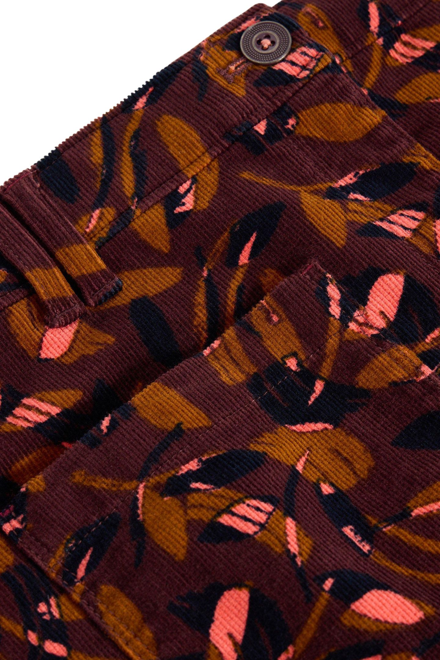 MELODY ORGANIC CORD SKIRT PLUM PRINT 6