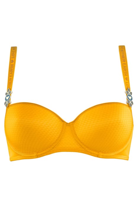 LADY LEAF BRIGHT OCHRE BALCONY BRA 3