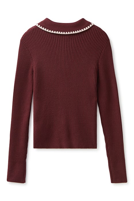 SWEATER CARDIGAN TAWNY PORT 4