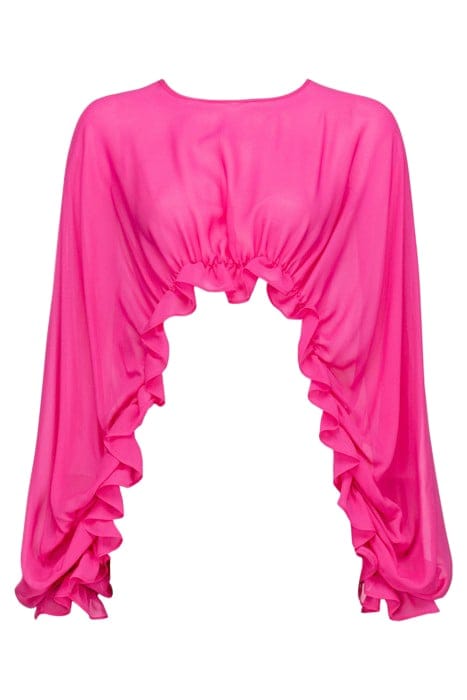 CARAMBOLA SHRUG PERSIAN RED 1