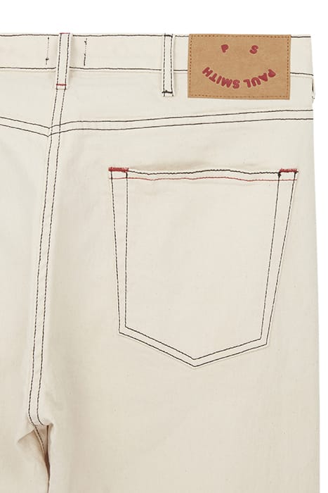 MENS TAPERED FIT JEAN OFF WHITE 4