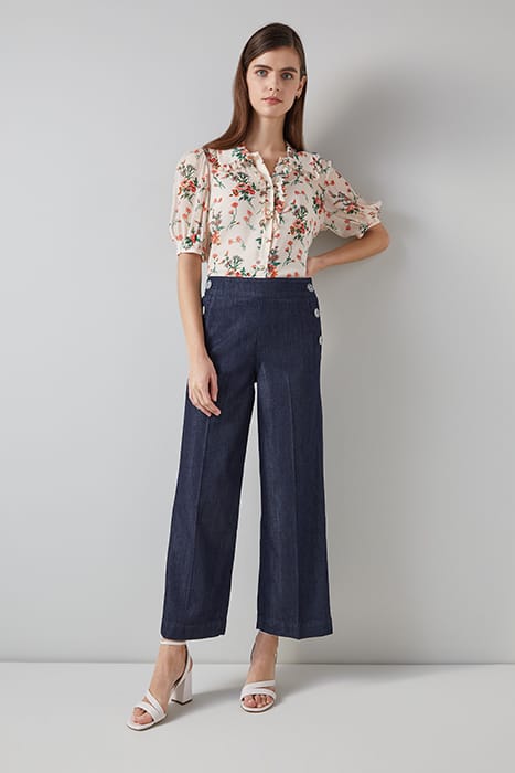 NUR CROP STRAIGHT JEANS  INDIGO 1