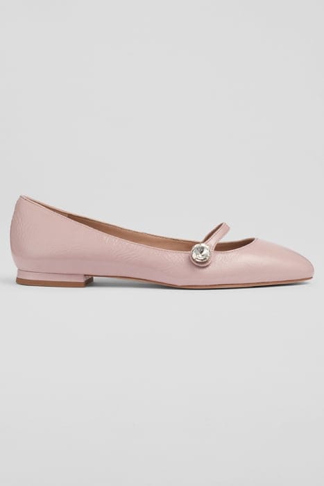 DEMI CRYSTAL BALLERINA SHOES PINK 1