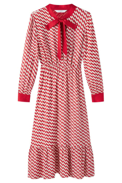BRIDGET TIE MIDI DRESS CHERRY 3