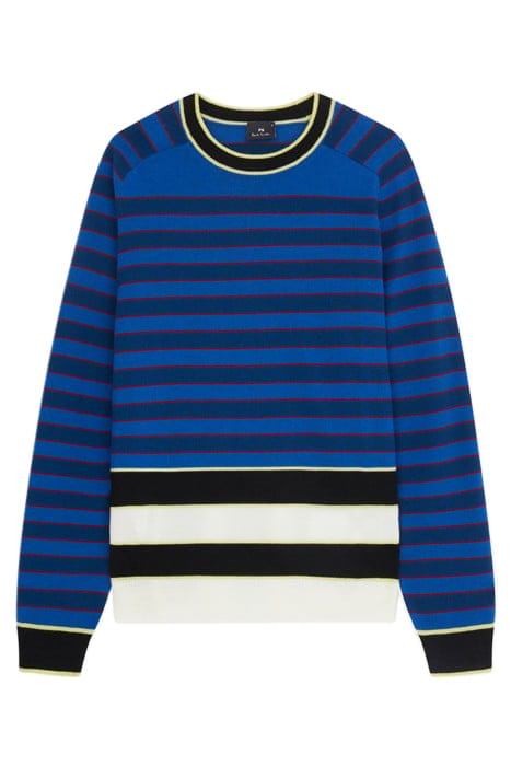 MENS SWEATER CREW NECK PETROL BLUE 3