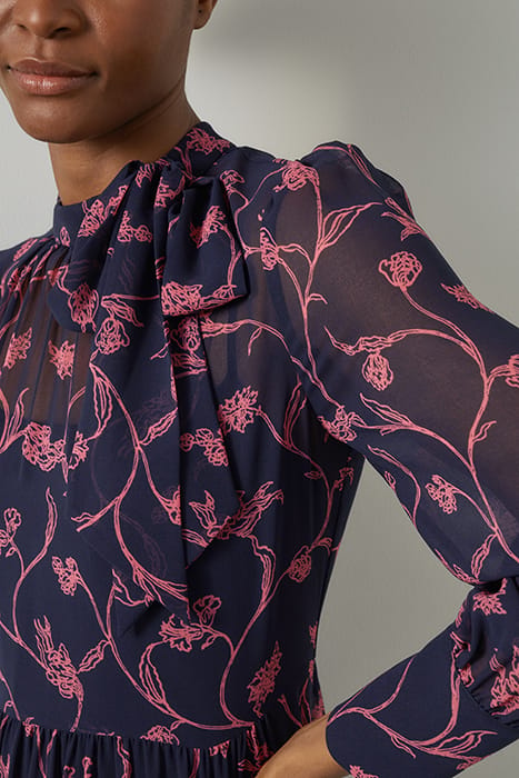 SELINA FLORAL MIDI DRESS NAVY 5