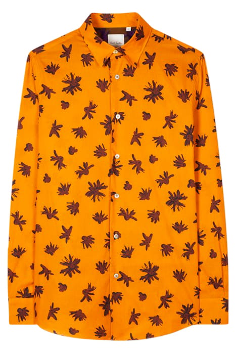 MENS S/C TAILORED FIT SHIRT ORANGE 1