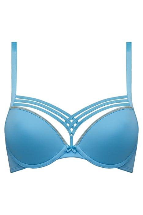 DAME DE PARIS BALTIC SEA AND GOLD PUSH UP BRA 3