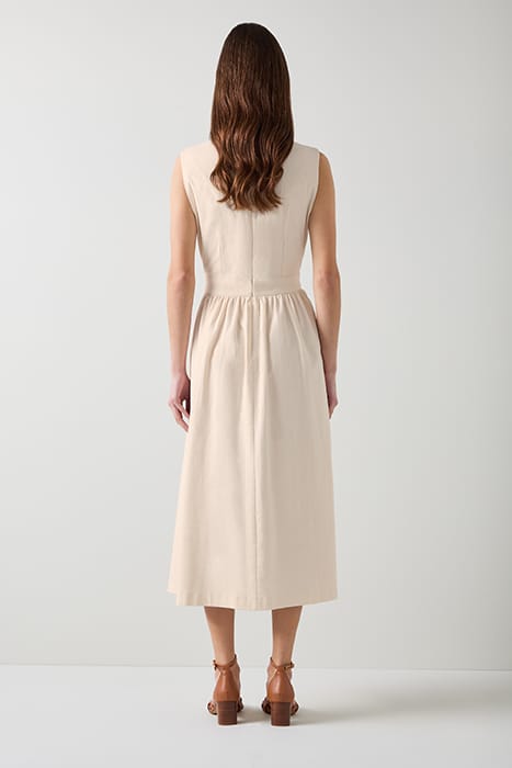 PERNILLE MIDI MIDI DRESS ECRU 2
