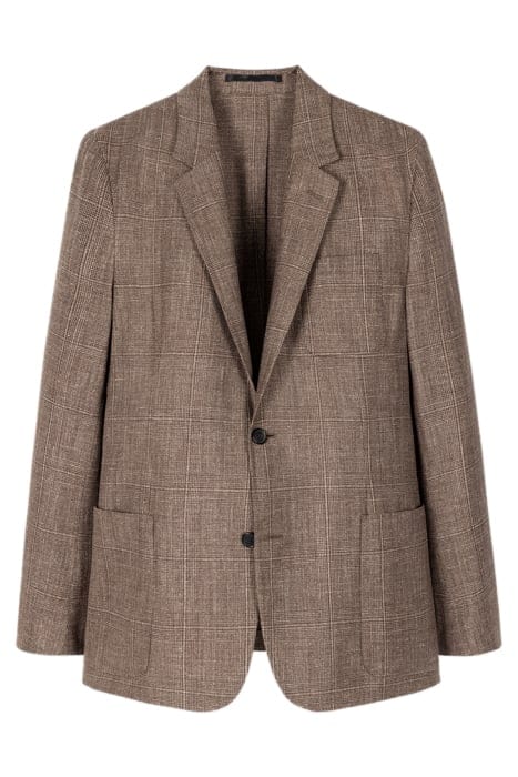 MENS 2 BTN PATCH POCKET JACKET BROWN 4