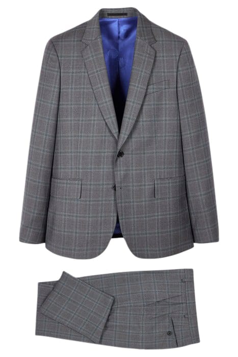 GENTS TAILORED FIT 2 BUTTON SUIT GREY 1