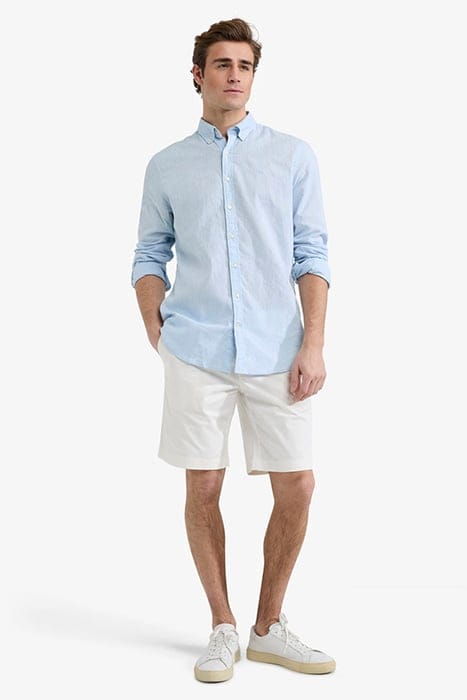 COTTON LINEN SHIRT LIGHT BLUE 2