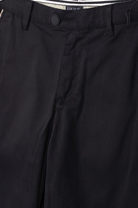 BLACK CHINO BERMUDA SHORTS WITH GOLD DETAILS AND BOY'S POCKE 3